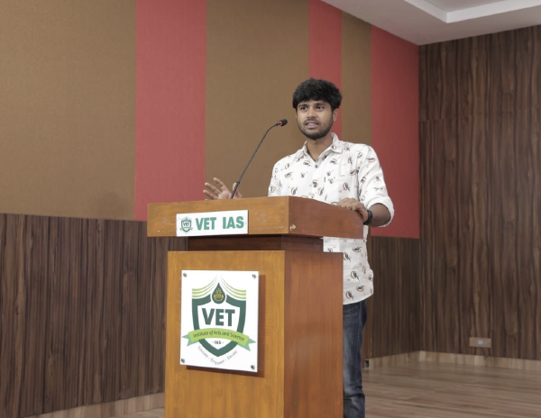 Guest Speaker for the Inaugural Session @ VET, ERODE - 2026