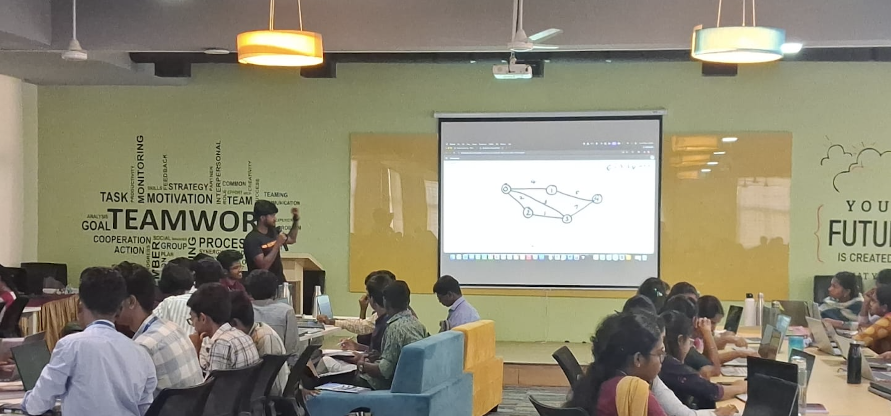 Students in session